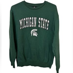 Vintage Michigan State University Green Men’s M Crew Sweatshirt MINTY